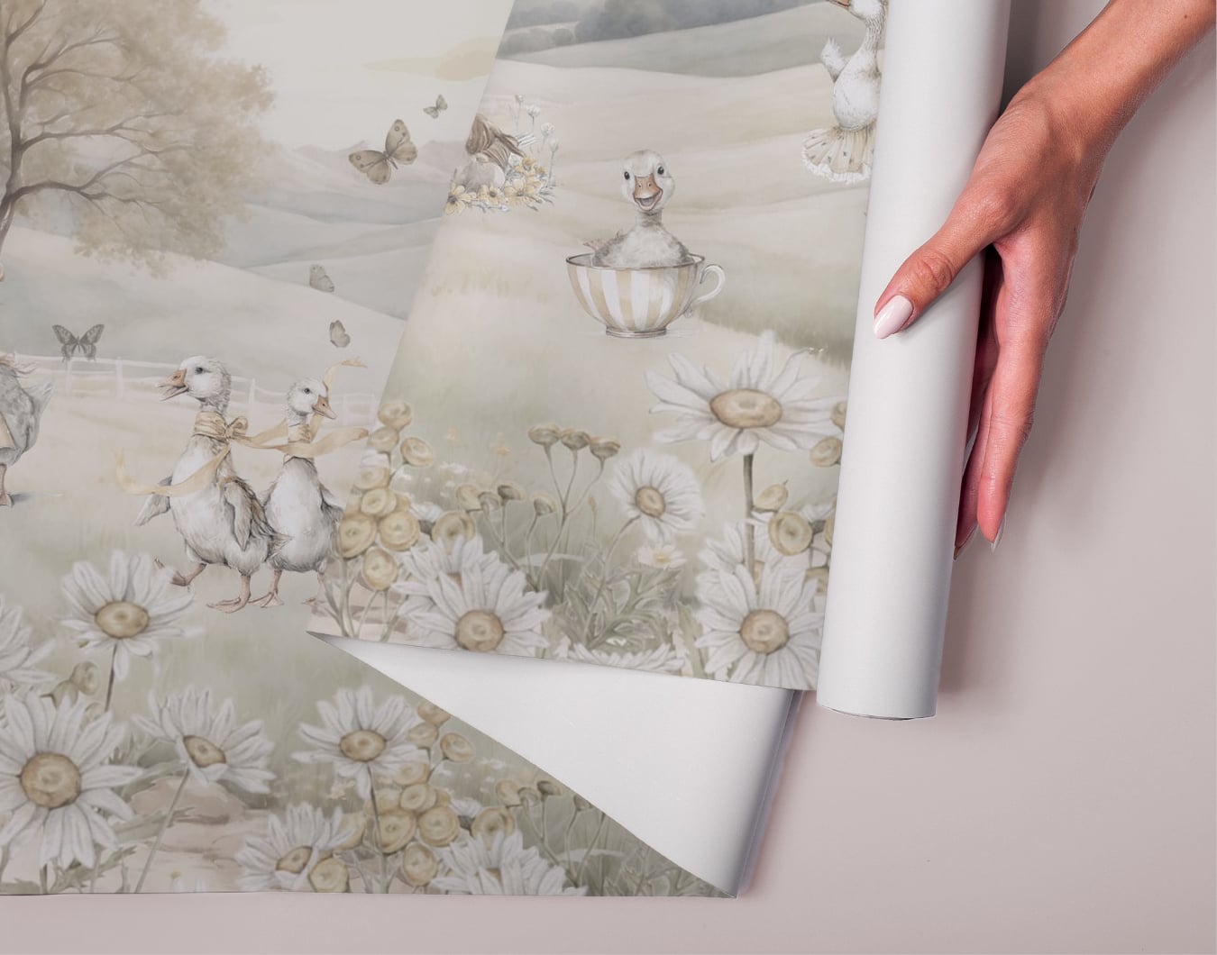 Duck Dreams Nursery Wallpaper Peel & Stick