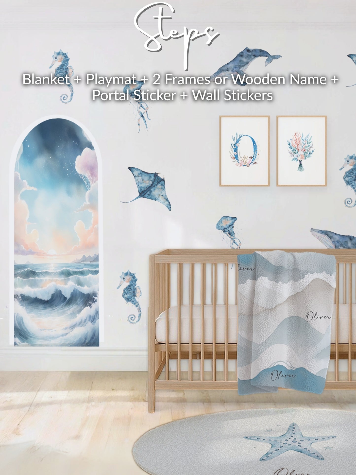 Whale Dreams Nursery Set