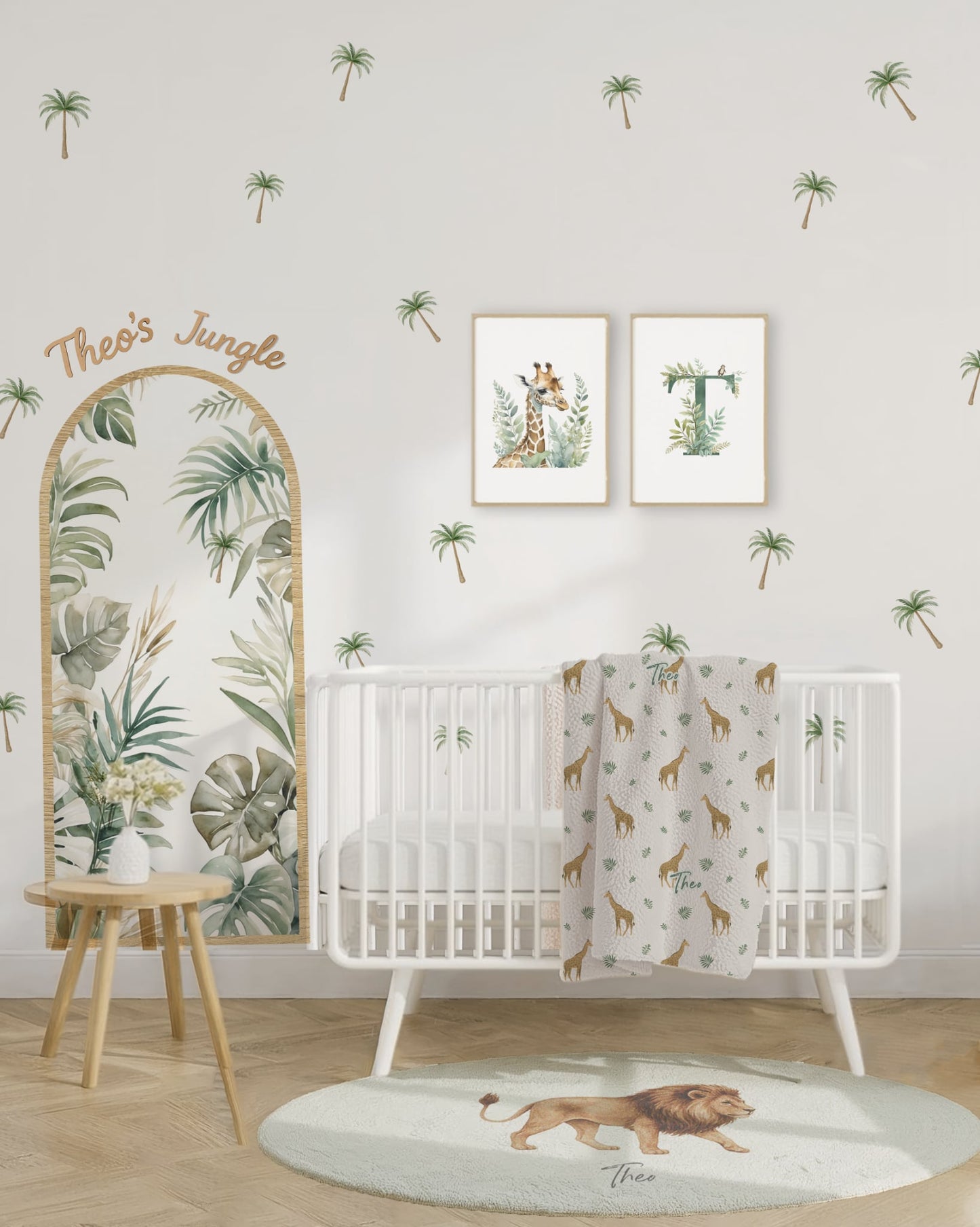 Palm Trees Jungle Leaves Wall Stickers - Peel & Stick Decals