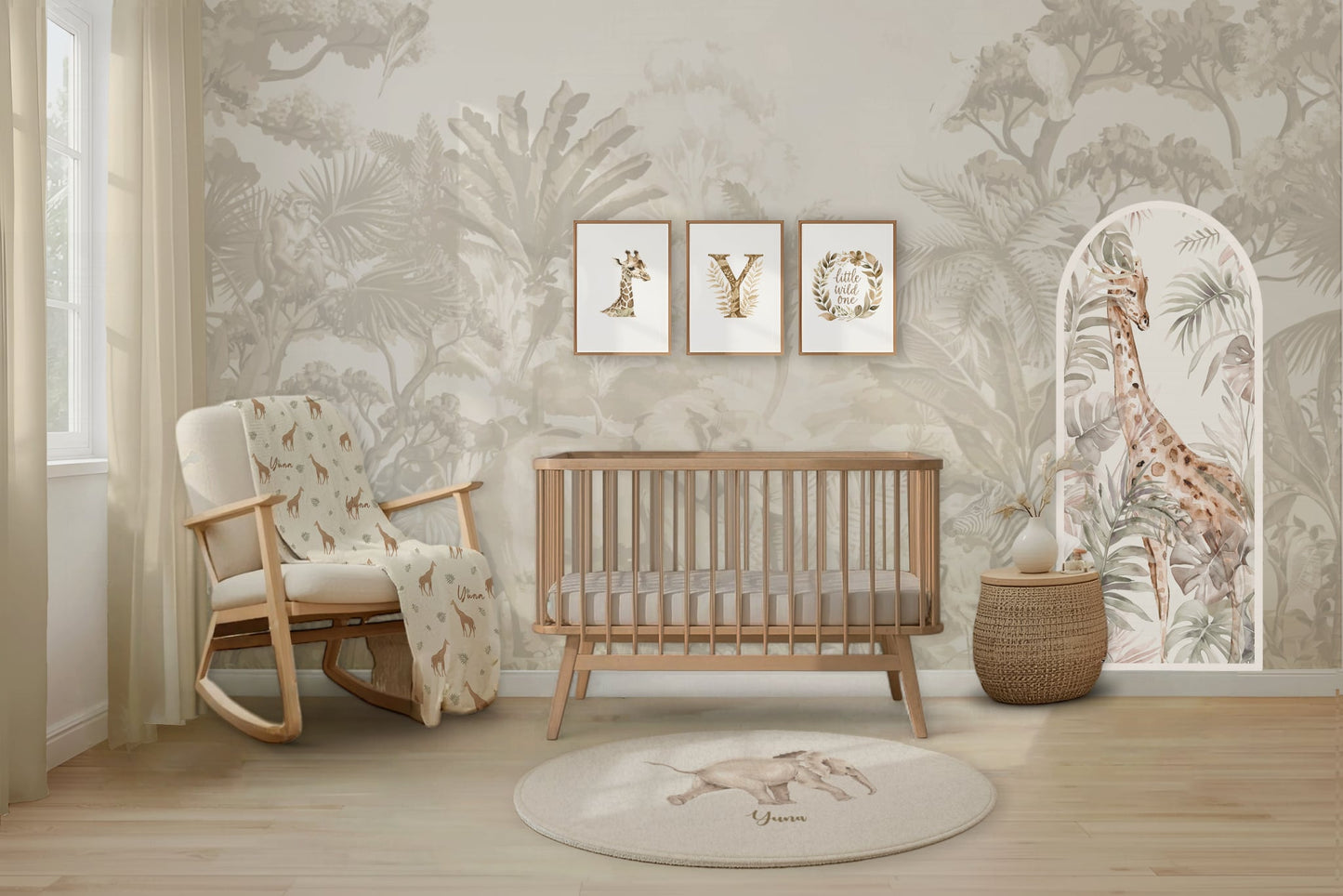 Vintage Safari Wallpaper Peel & Stick