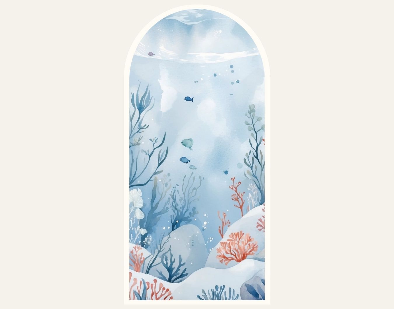 Dream Portal Sticker – Under The Blue Sea Arch Wall Decal