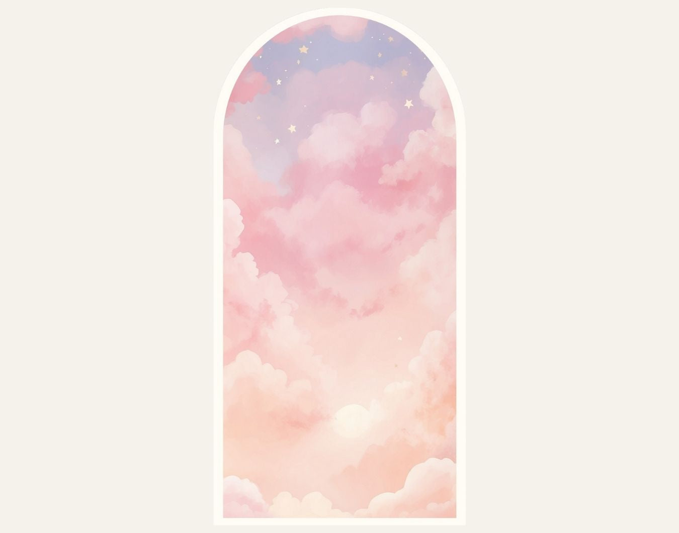 Dream Portal Sticker – Floral Arch Wall Decal