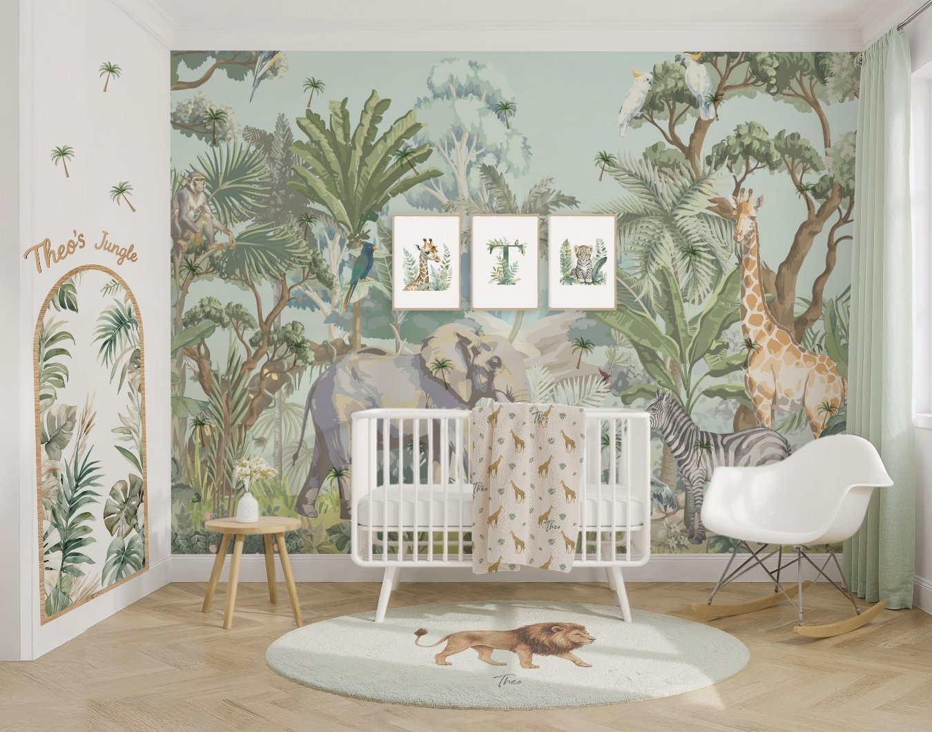 Jungle Nursery Wallpaper Peel & Stick