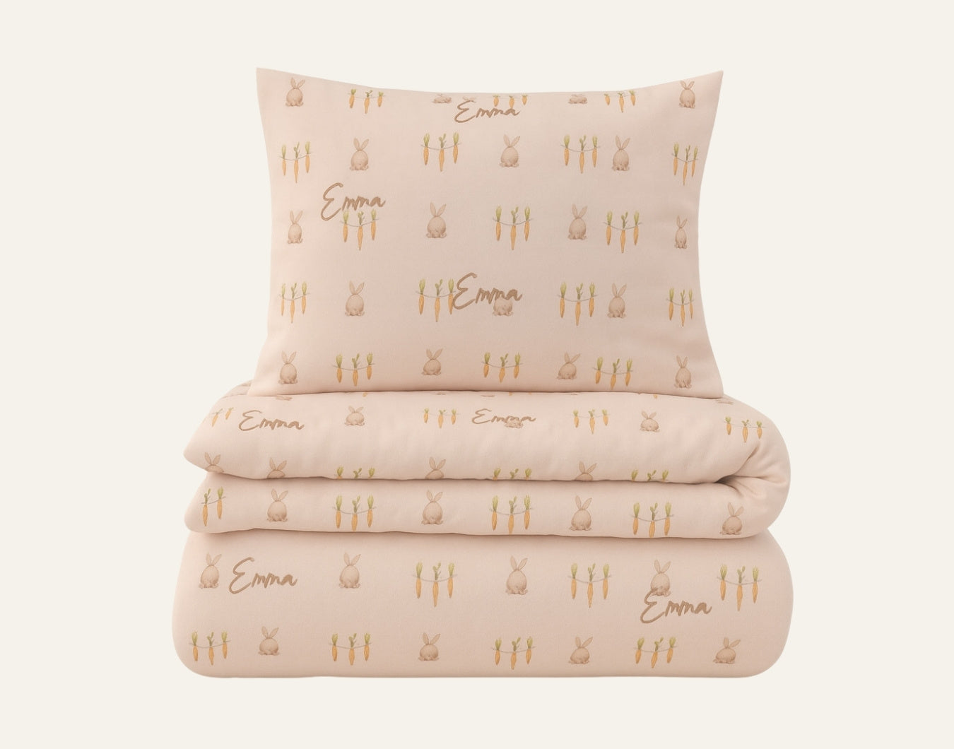 Bunny Personalized Kids Bedding Set – Toddler & Junior Sizes