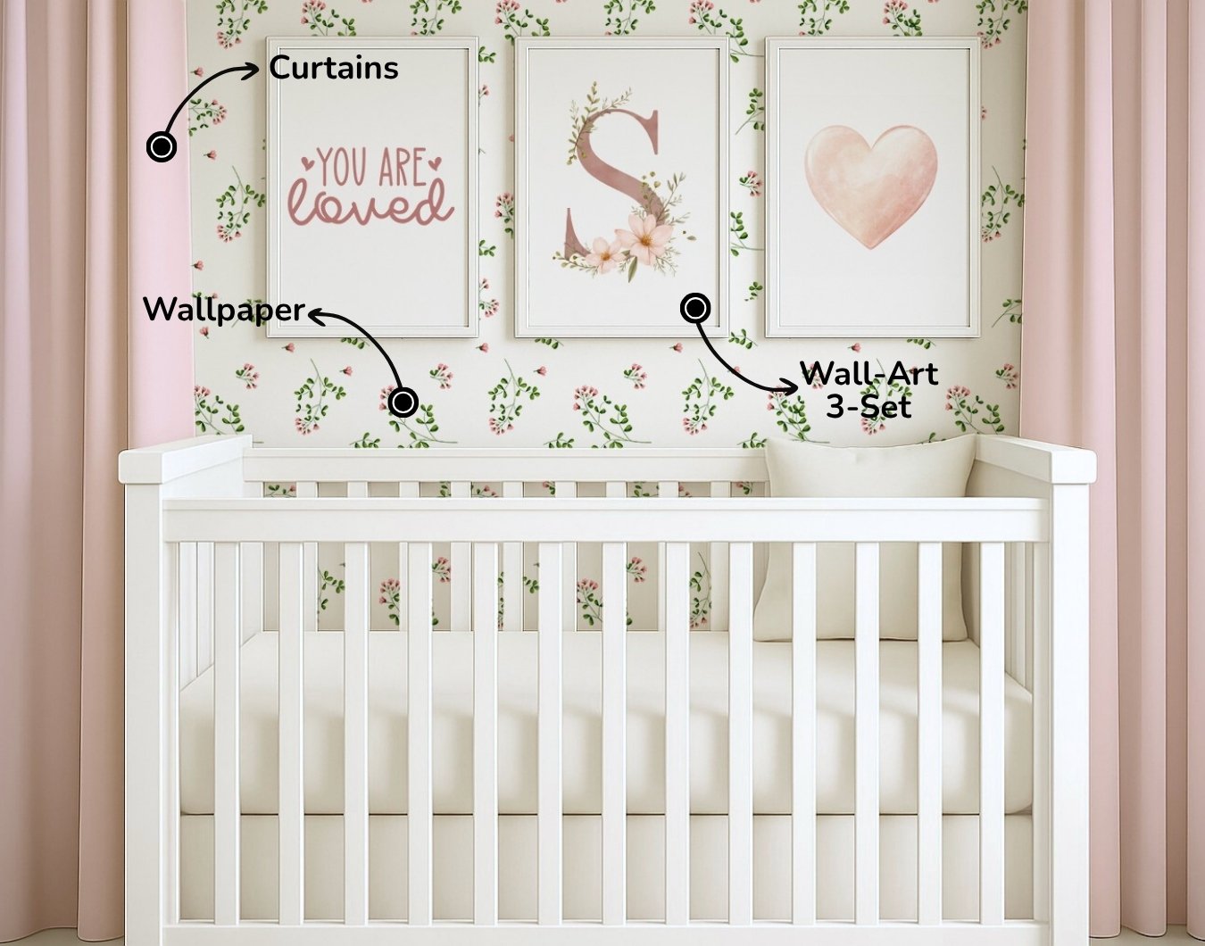 Floral Nursery Set