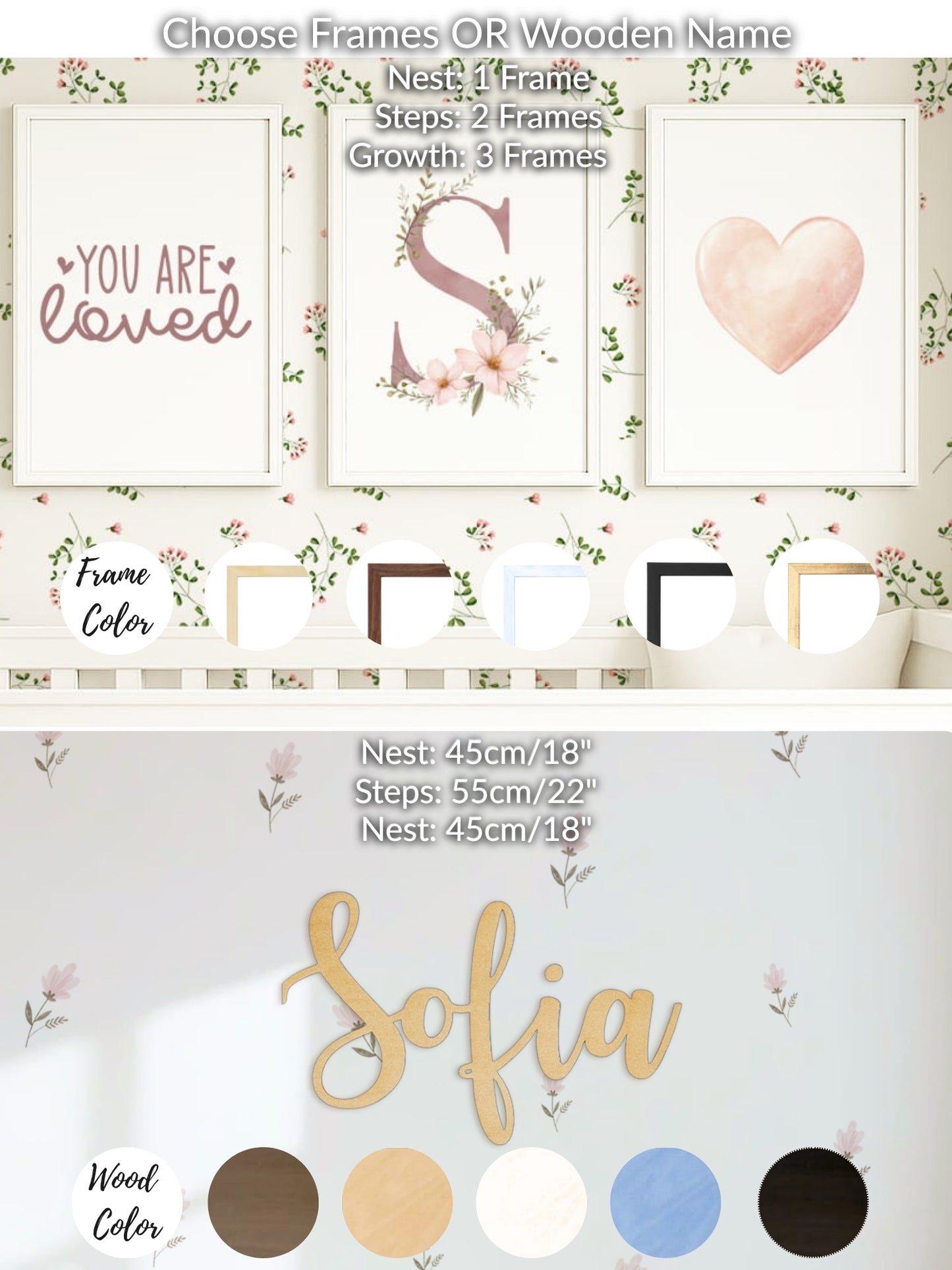 Floral Nursery Set
