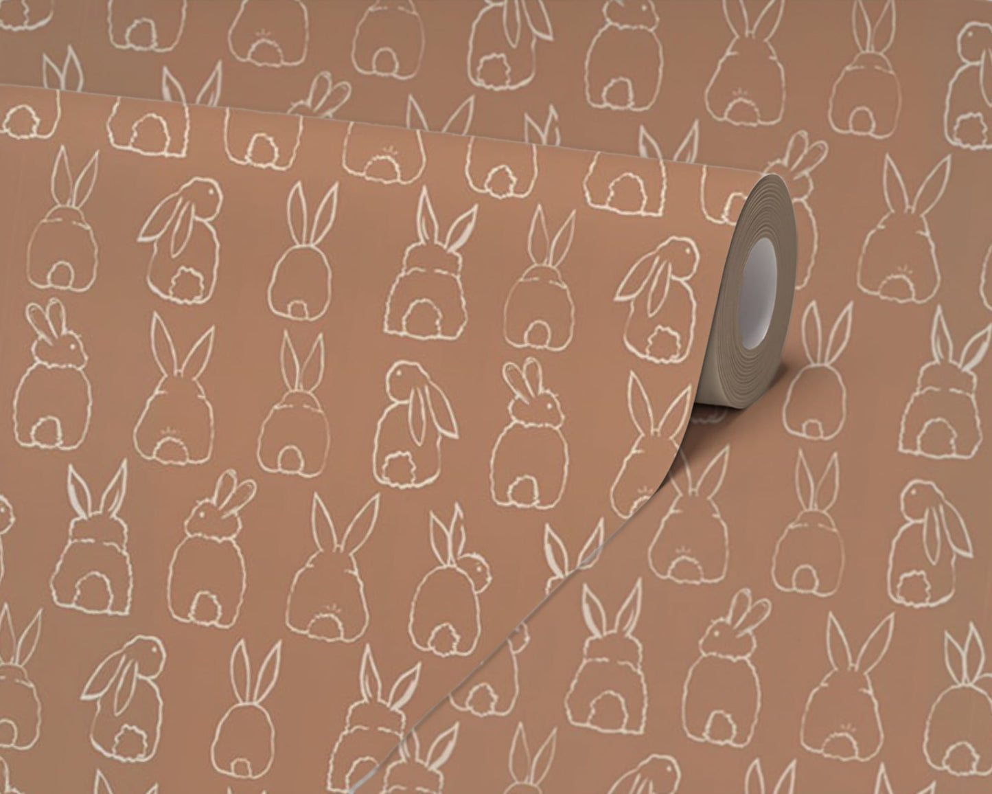 Wallpaper - Terracotta Bunnies
