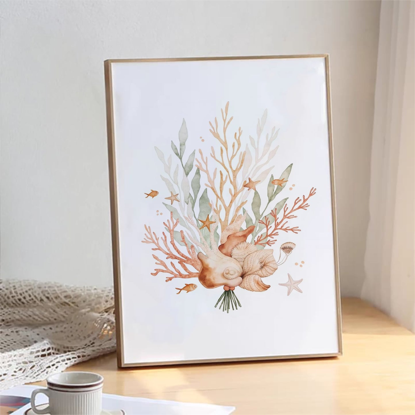 Wall-Art Set - Girl Under The Sea