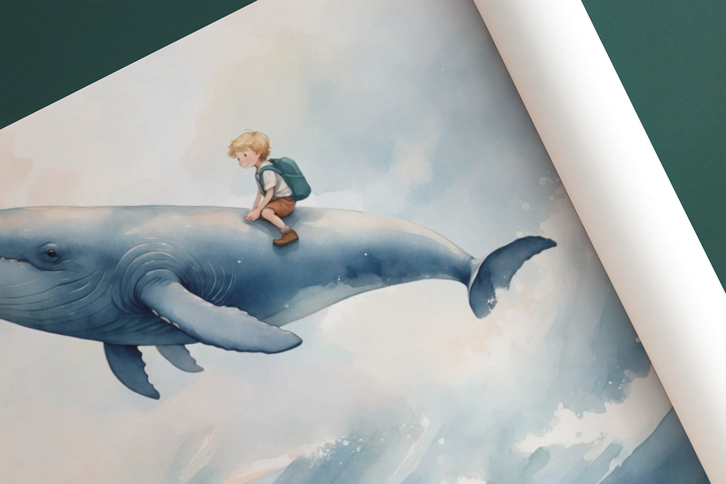Whale Nursery Wallpaper Peel & Stick