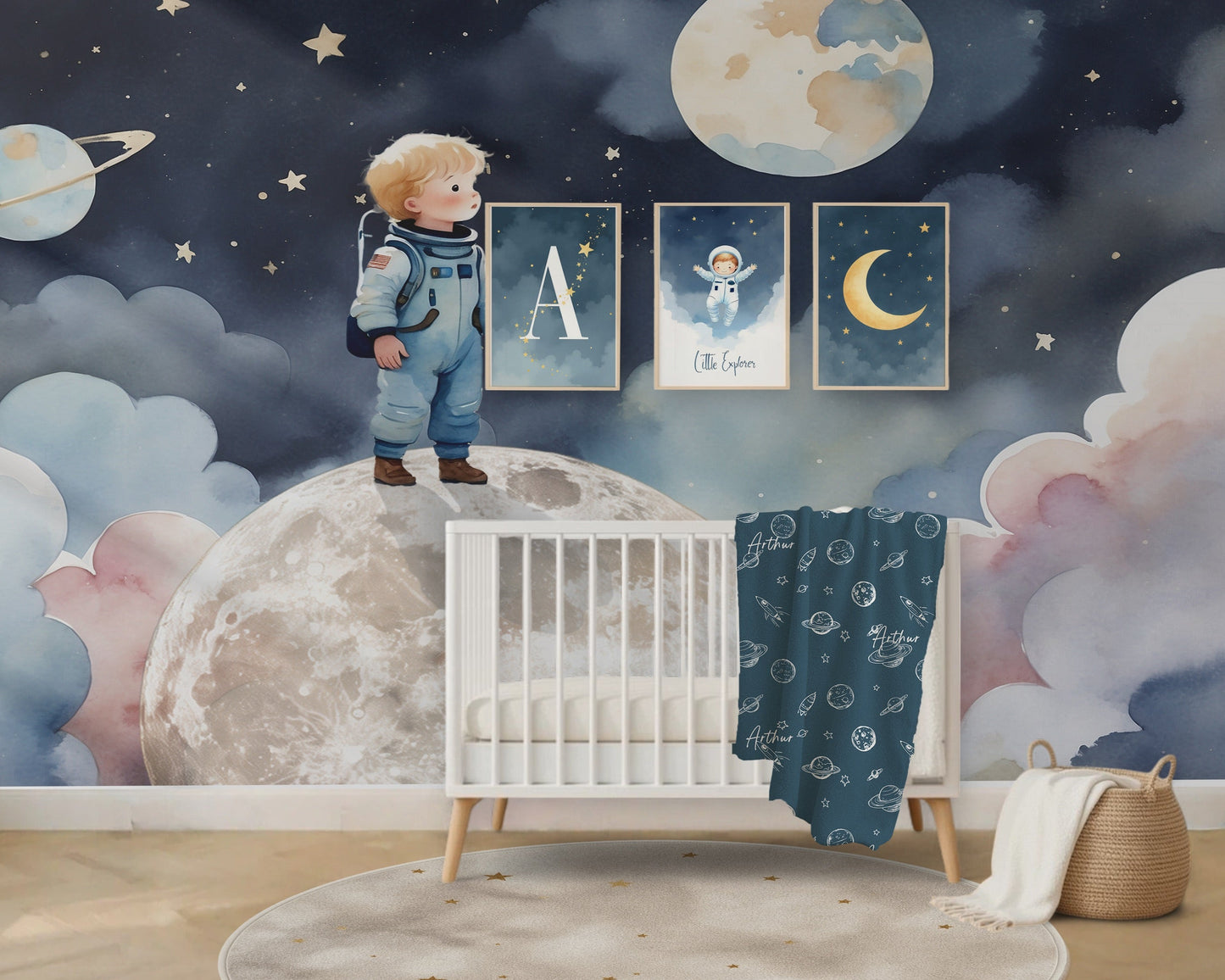 Wall-Art Set - Space Astronaut