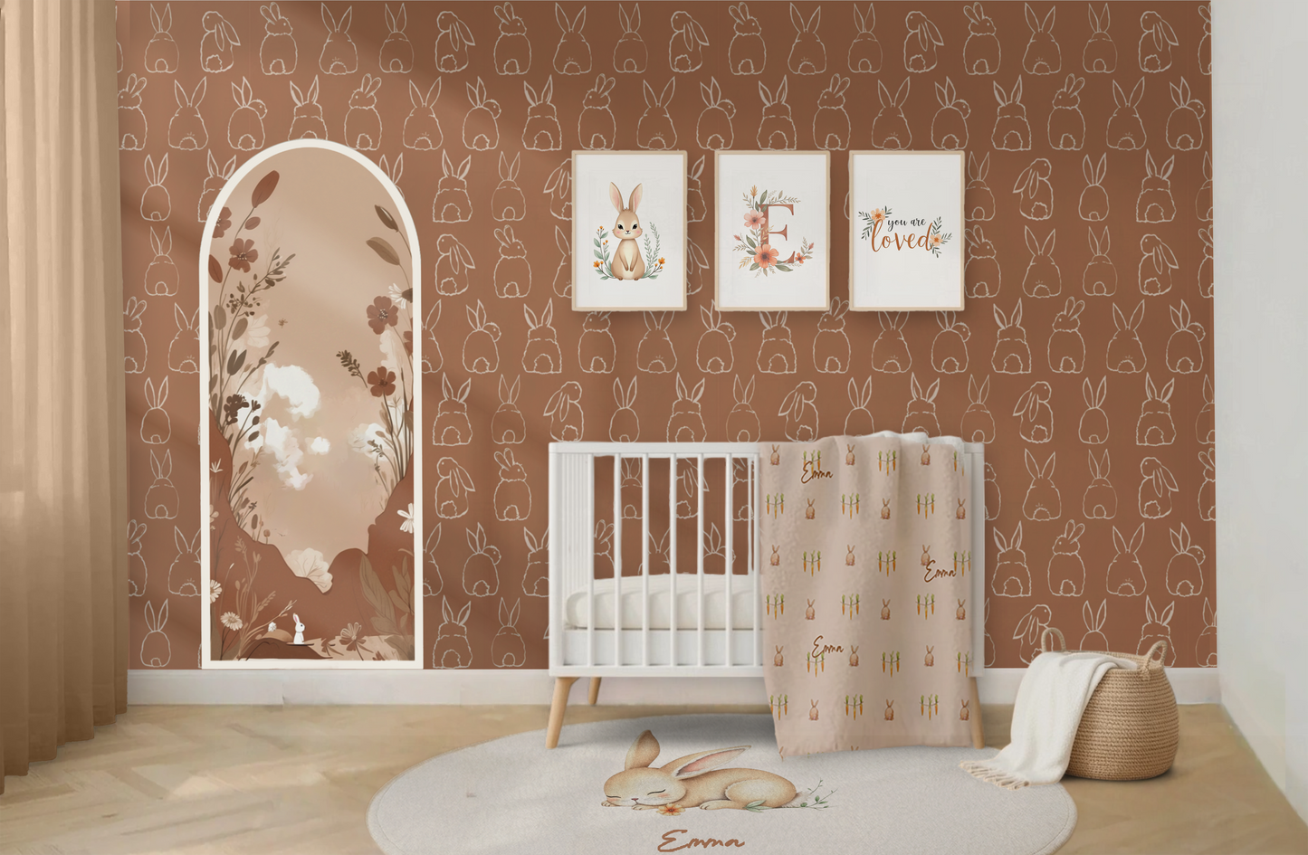 Bunny Personalized Baby Blanket