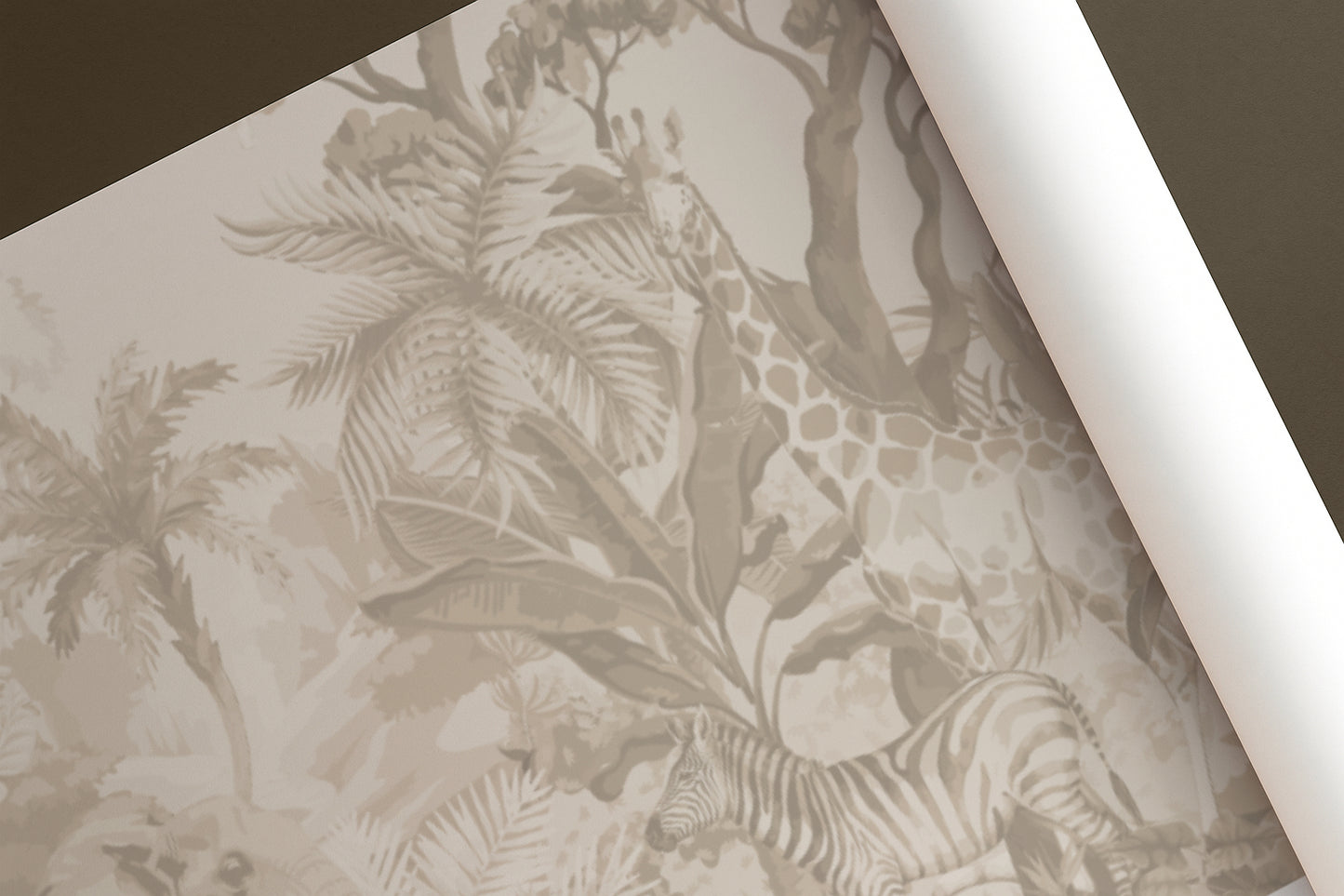 Vintage Safari Wallpaper Peel & Stick