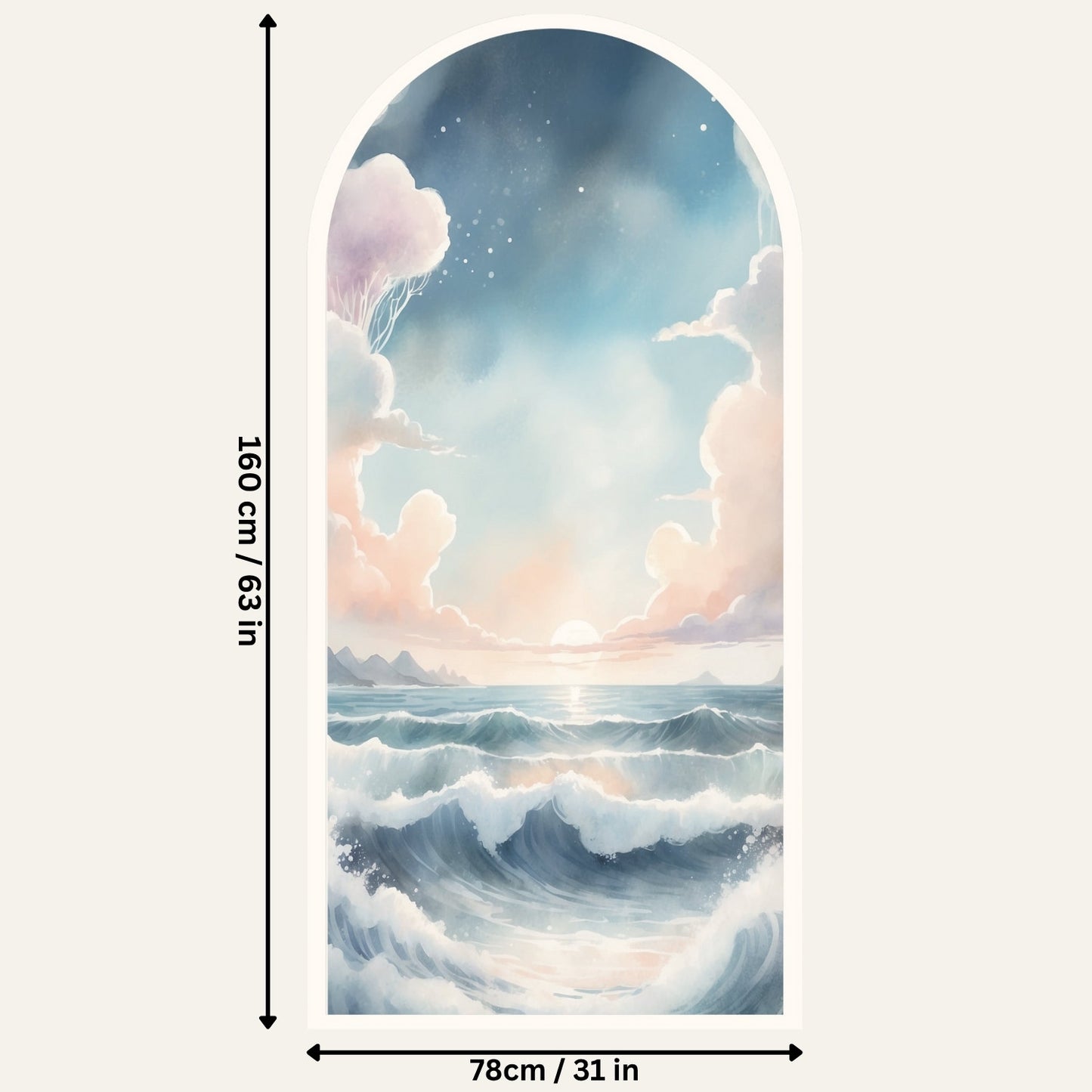 Dream Portal Sticker – Sea Arch Wall Decal