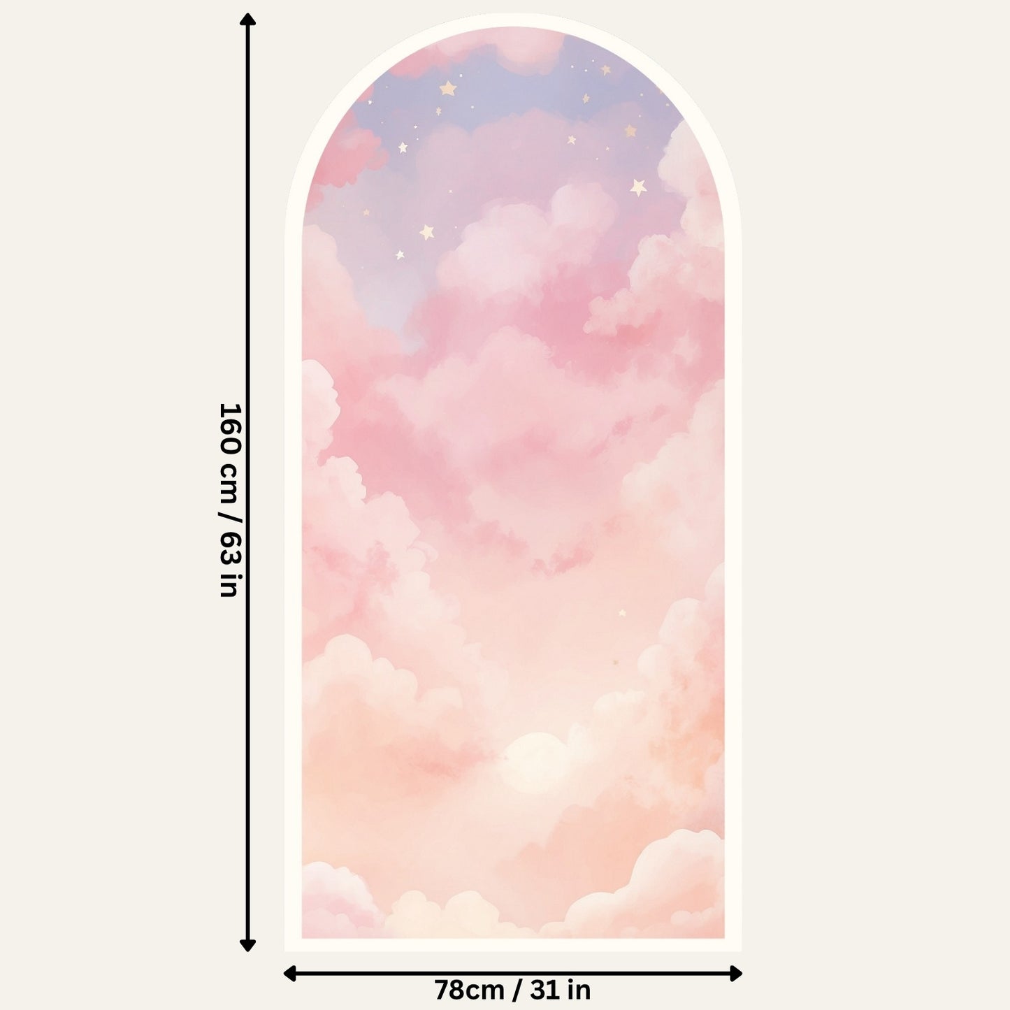 Dream Portal Sticker – Floral Arch Wall Decal