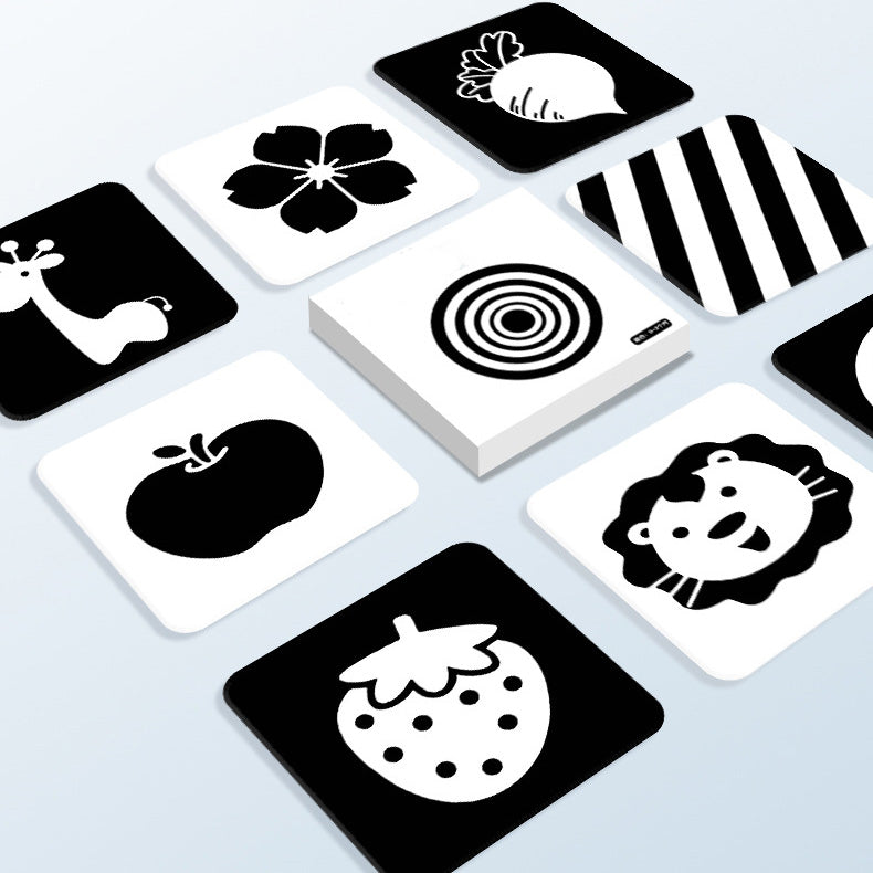 Montessori Black and White Magnet Cards for 0-3 months