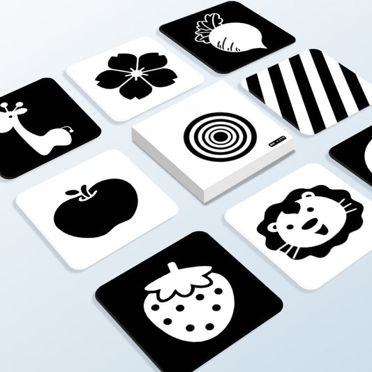 Montessori Black and White Magnet Cards for 0-3 months