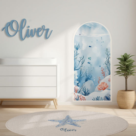 Dream Portal Sticker – Under The Blue Sea Arch Wall Decal