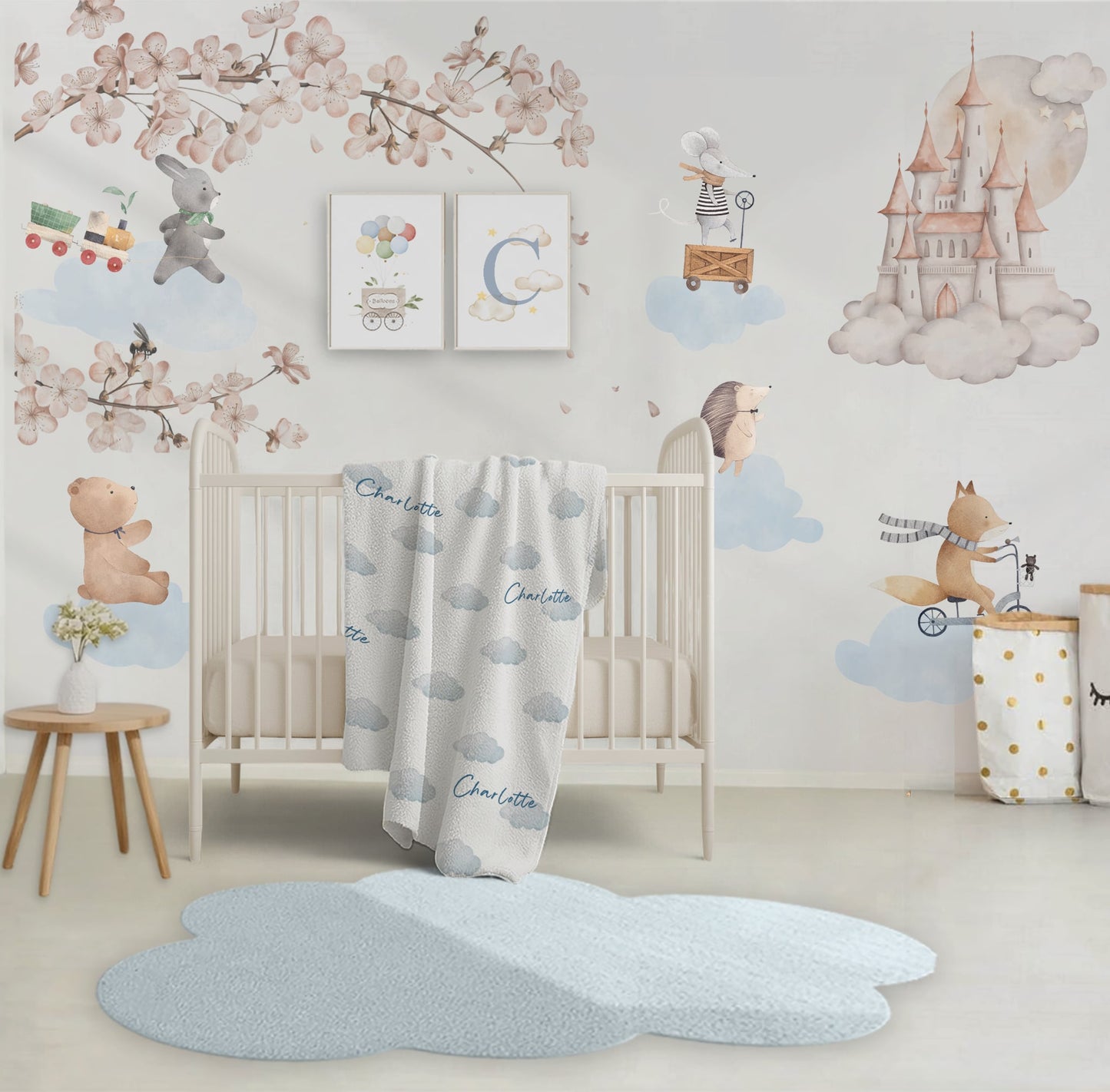 Sac à dos en velours personnalisé pour enfants - v2