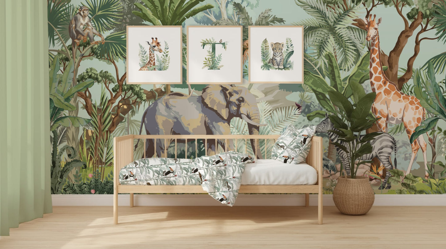 Jungle Nursery Wallpaper Peel & Stick