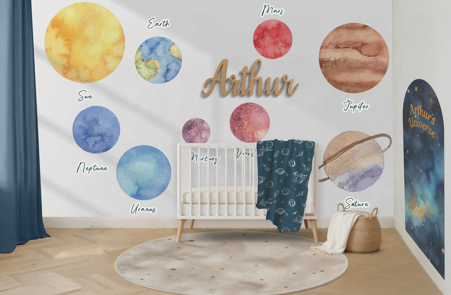 Space Astronaut Universe Nursery Set