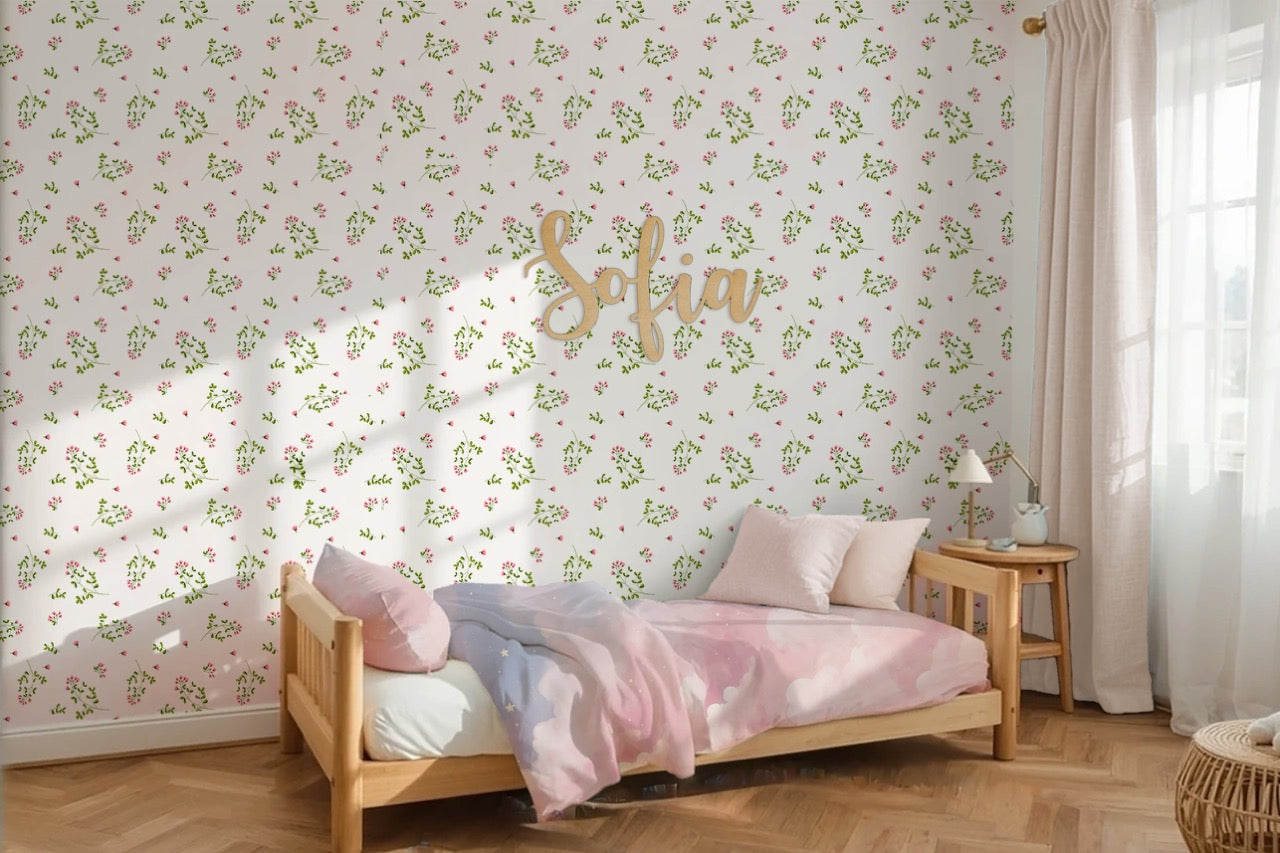 Floral Personalized Kids Bedding Set – Toddler & Junior Sizes