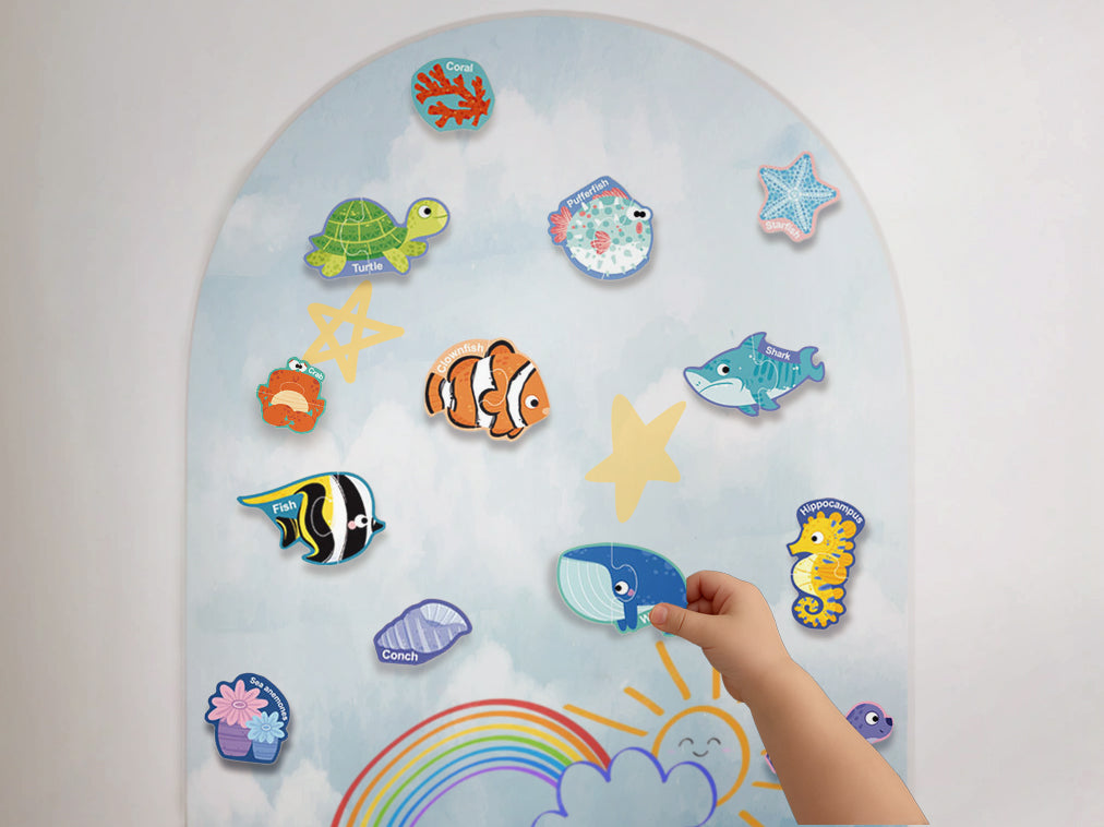 Soft Sky Magnetic Play Wall