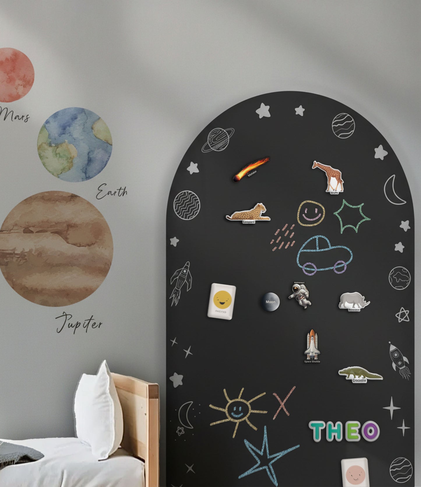 Space Explorer Magnetic Play & Learn Wall