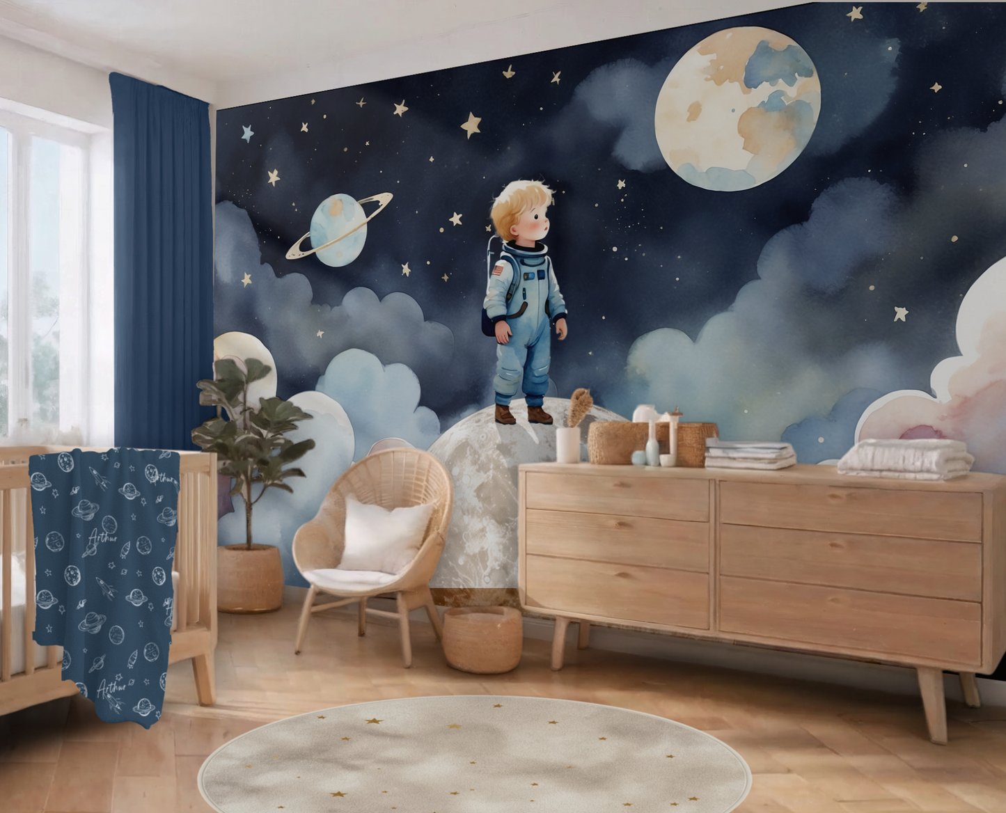 Space Astronaut Universe Nursery Set
