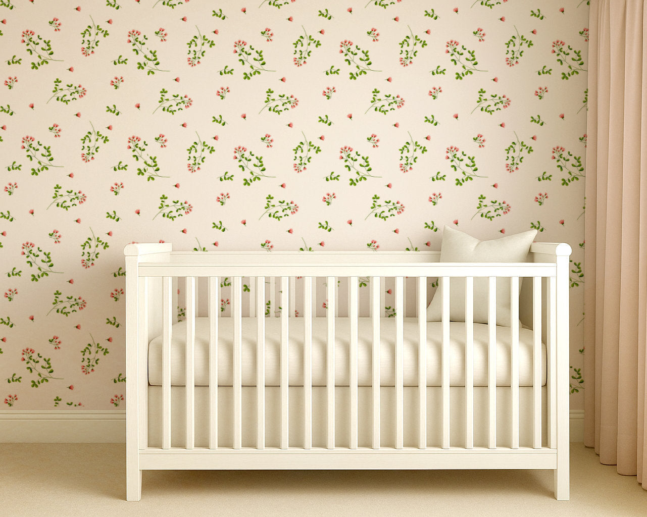 Floral Nursery Wallpaper Peel & Stick