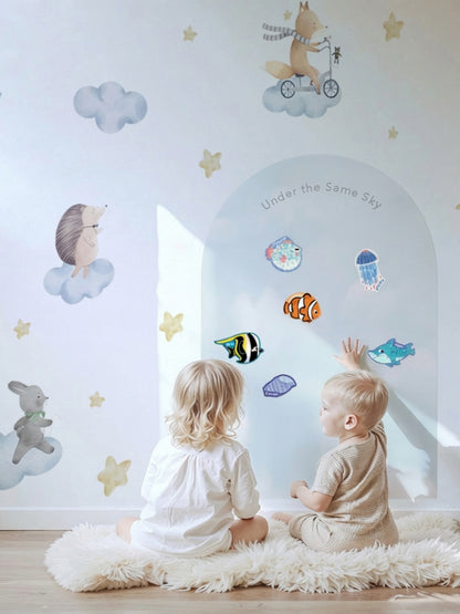 Soft Sky Magnetic Playroom Sets