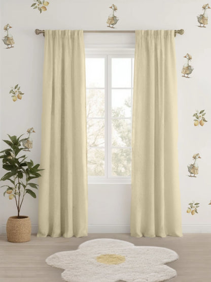 Pale Yellow Blackout Curtains