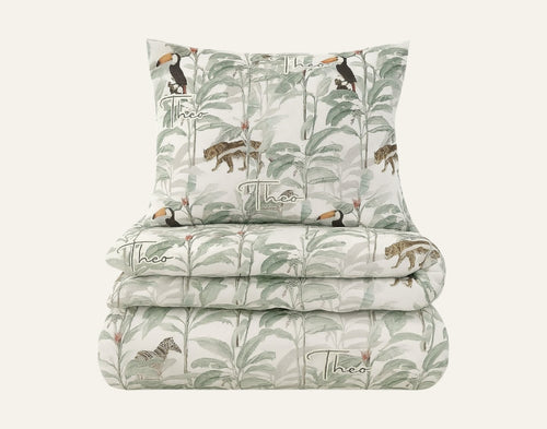 Jungle Personalized Kids Bedding Set – Toddler & Junior Sizes