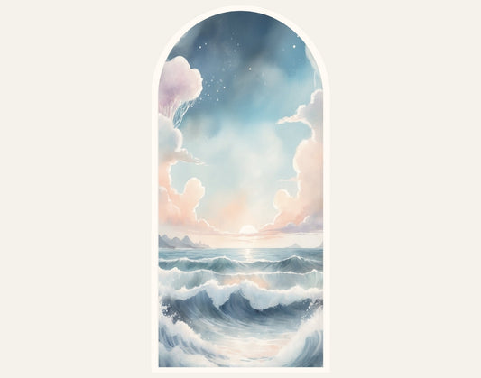 Dream Portal Sticker – Sea Arch Wall Decal