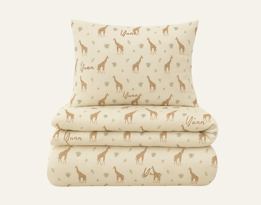 Safari Personalized Kids Bedding Set – Toddler & Junior Sizes