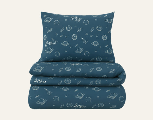 Space Universe Personalized Kids Bedding Set – Toddler & Junior Sizes