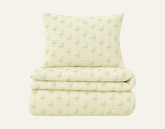 Ducks Personalized Kids Bedding Set – Toddler & Junior Sizes