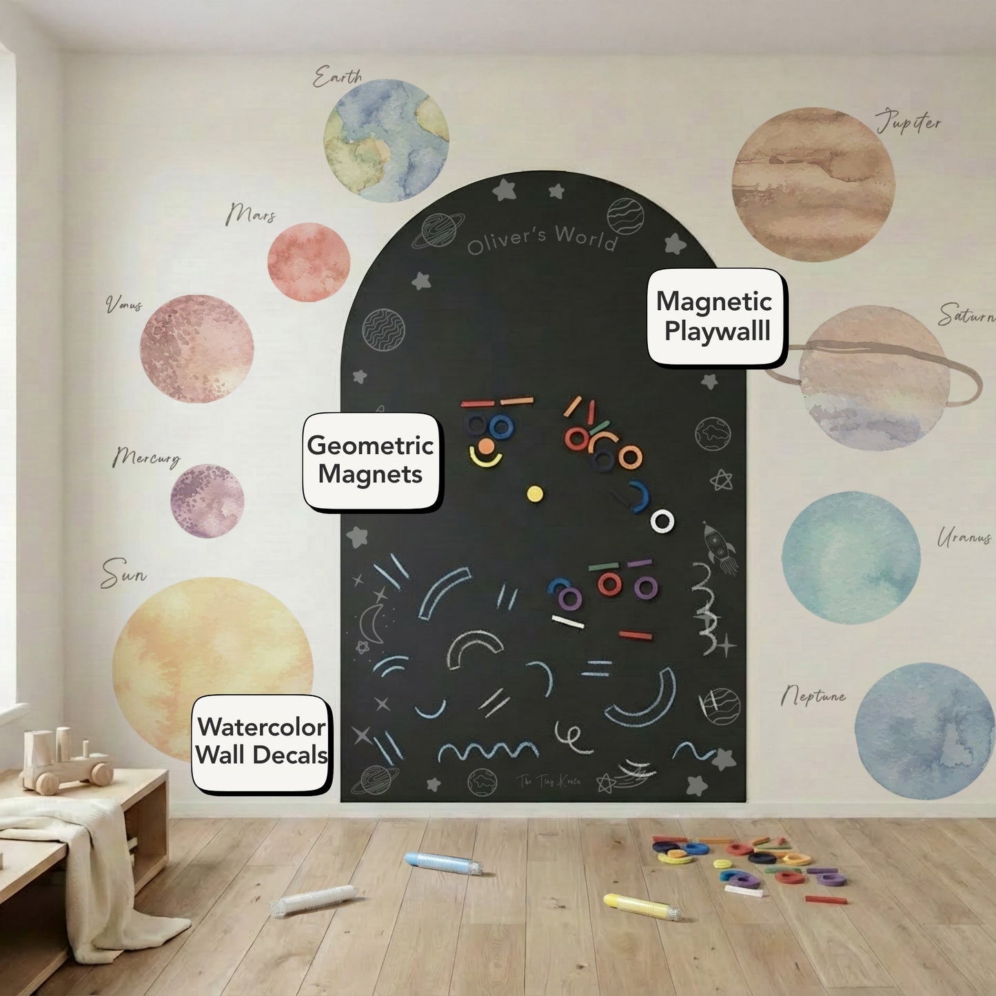 The Space Adventure Collection | Personalized Magnetic Playwall Bundle