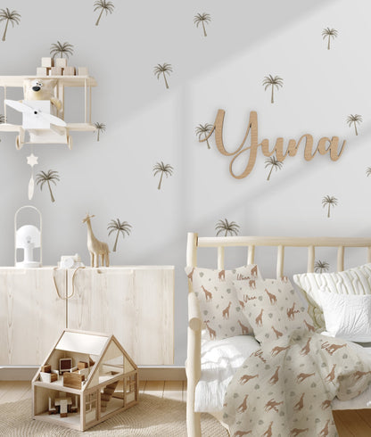 Palm Trees Safari Leaves Wall Stickers - Peel & Stick Decals