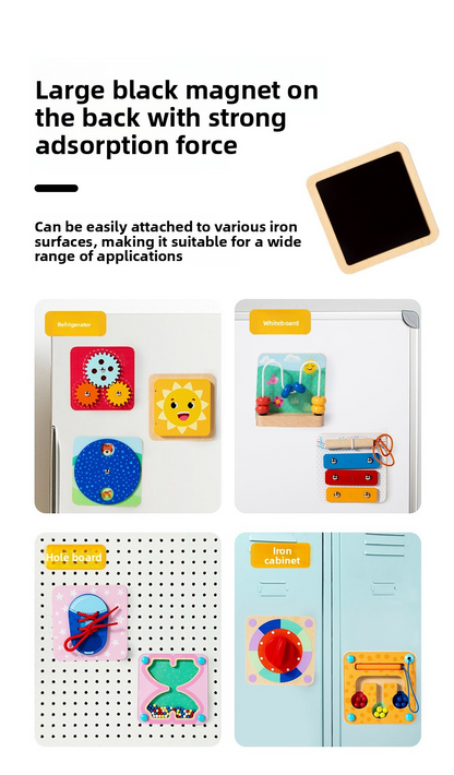 Montessori Wooden Magnets for Cognitive Learning
