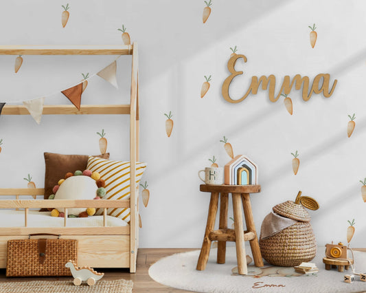 Carrot Bunny Wall Stickers - Peel & Stick Decals