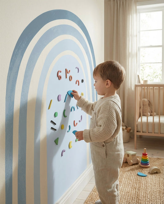 Calm Blue Rainbow Montessori Play Corner Set