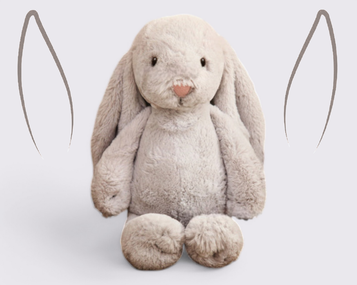 Personalisierter Plüschhase – Individuell besticktes Kuscheltier für Babys, Geschenk für Neugeborene und Andenken