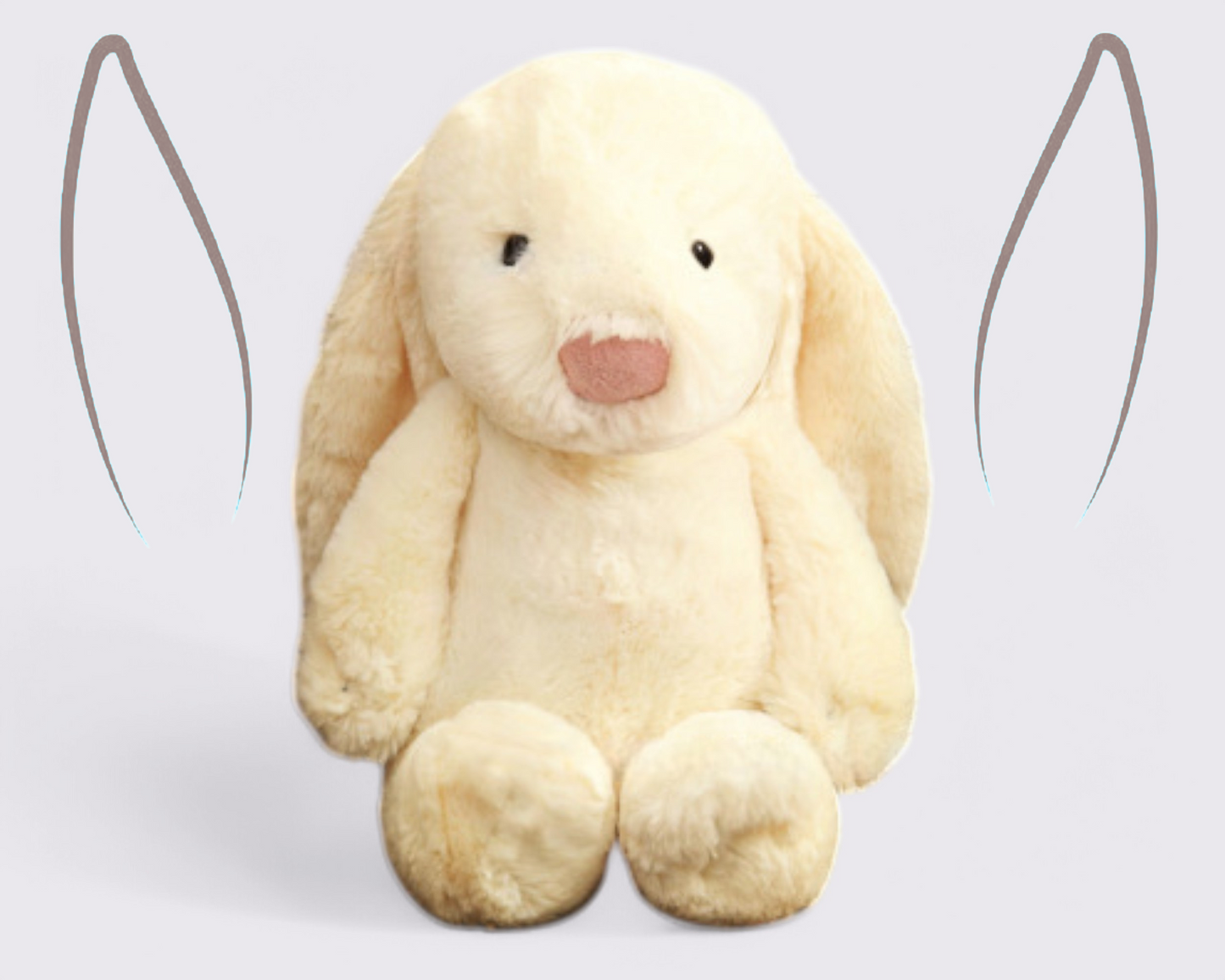 Personalisierter Plüschhase – Individuell besticktes Kuscheltier für Babys, Geschenk für Neugeborene und Andenken