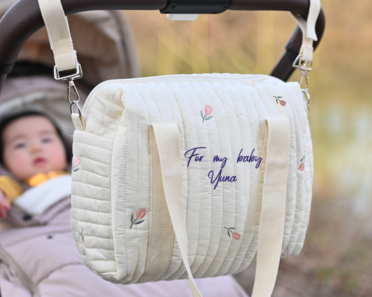 Personalized Baby Stroller Bag Medium – Custom Embroidered Diaper Bag
