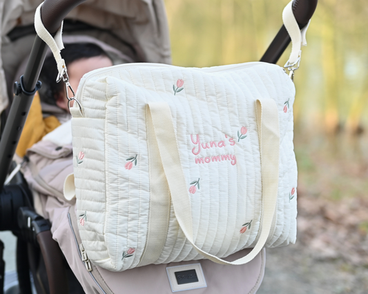 Personalized Baby Stroller Bag Large – Custom Embroidered Diaper Bag
