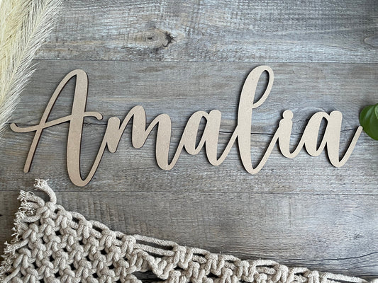 Wooden Name Sign