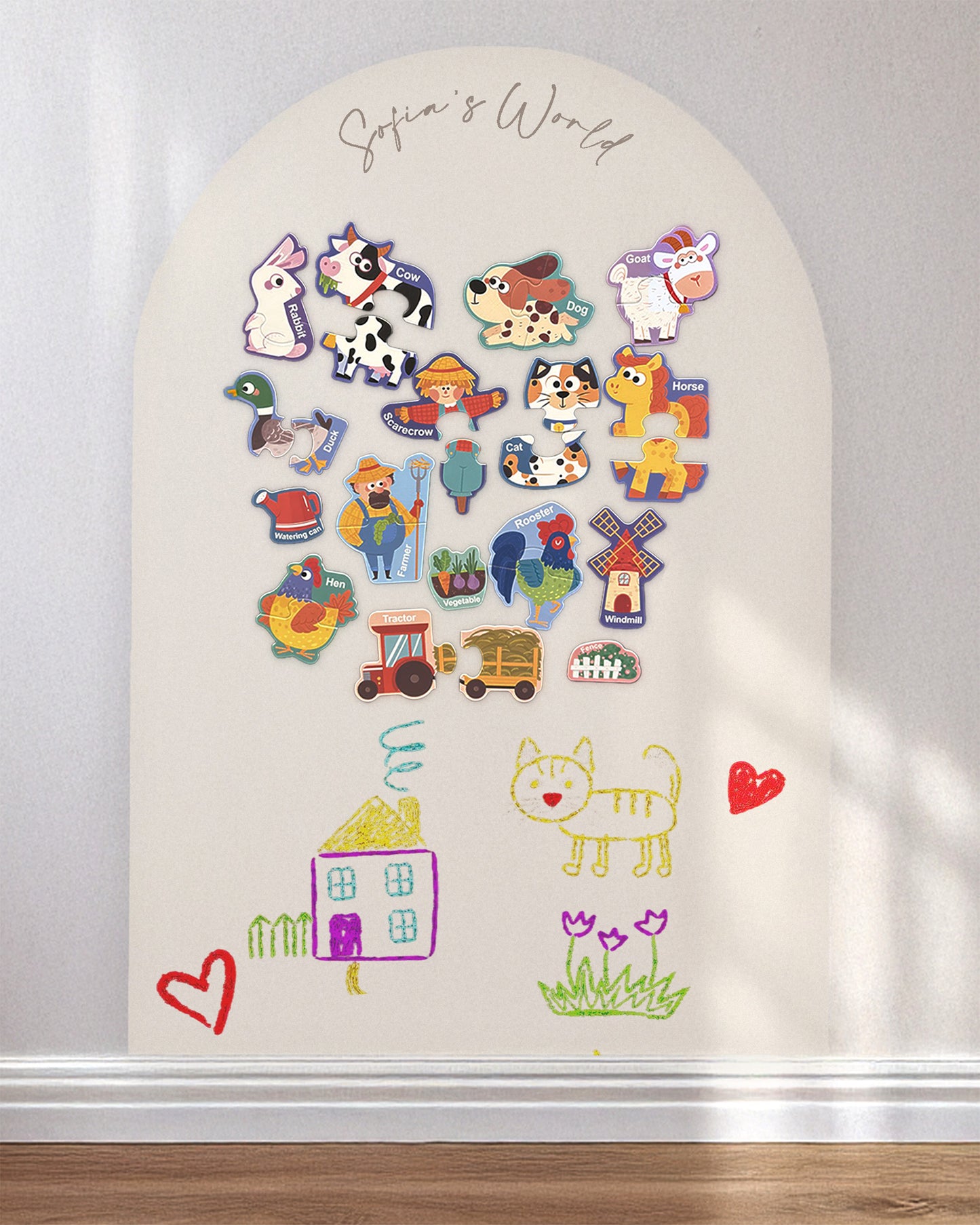 Oat Beige Minimal Magnetic Wall