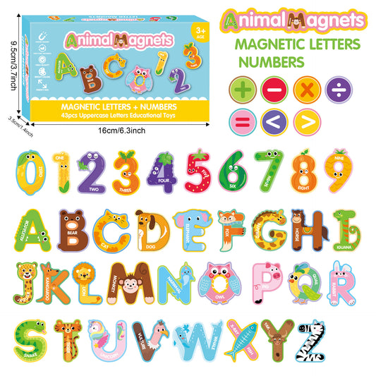 Alphabet & Numbers Magnets (43 pcs)