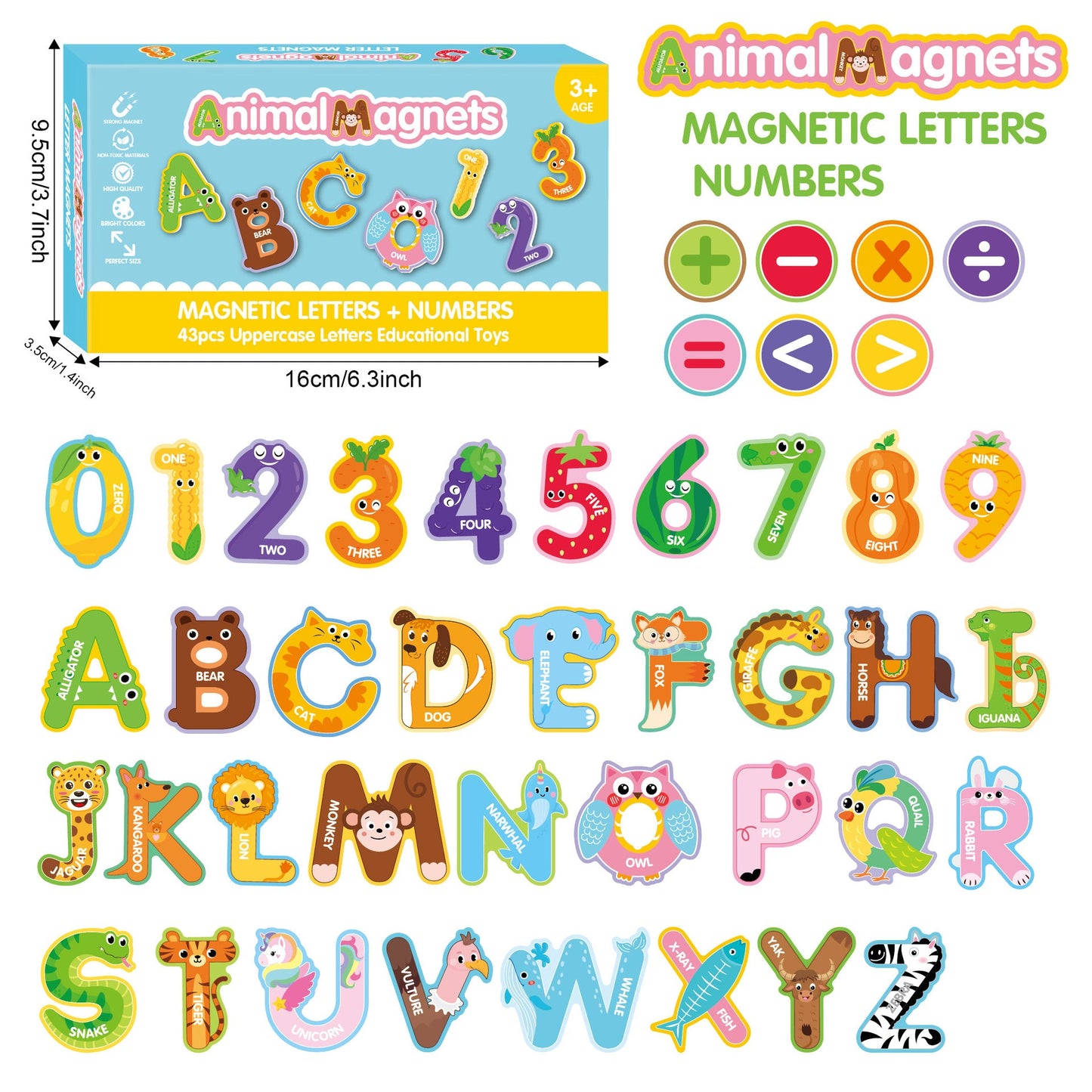 Alphabets & Numbers (43 pcs)