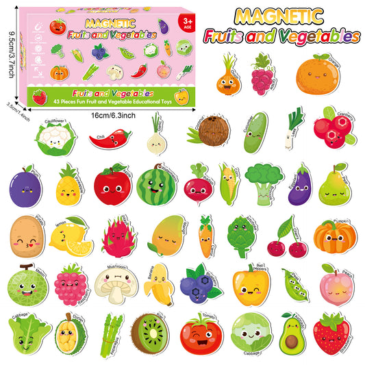 Fruits & Vegetables Magnets (43 pcs)